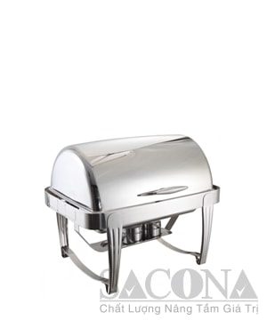 Full Size Roll Top Chafing Dish/ Nồi Hâm Thức Ăn Sacona Hình Chữ Nhật