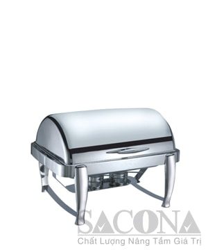 Full Size Roll Top Chafing Dish/ Nồi Hâm Thức Ăn Sacona Hình Chữ Nhật
