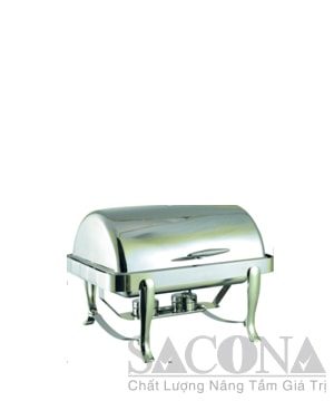 Full Size Roll Top Chafing Dish/ Nồi Hâm Thức Ăn Sacona Hình Chữ Nhật