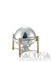 Nồi Hâm Thức Ăn Sacona Tròn Chân Vàng