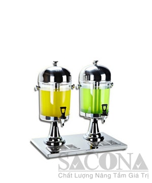 Double Heads Juice Dispenser/ Bình Đựng Nước Trái Cây Sacona 2 Ngăn