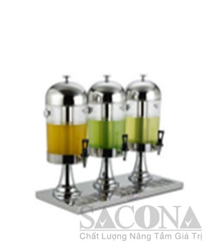 Triple Heads Juice Dispenser/ Bình Đựng Nước Trái Cây Sacona 3 Ngăn