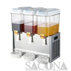 Stainless Steel Electric Cooling Juice Dispenser/máy Làm Lạnh Nước Trái Cây Sacona 3 Ngăn