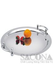 Khay Inox Tròn Để Trái Cây