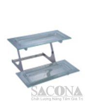 Kệ Trưng Bày Thức Ăn 2 Tầng