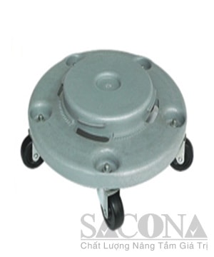 Round Dolly Rolling Wheel Trash Cans Garbage Container Parts/ Chân Đế Bánh Xe