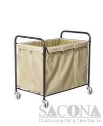 Xe Thu Dọn Đồ Dơ / Rectangular Round Tube Linen Truck