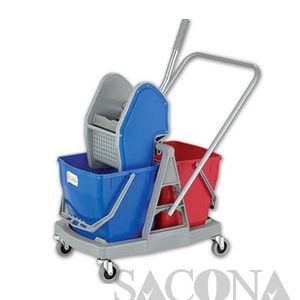 Xe Vắt Nước Đôi / Down-Press Double Mop Wringer Trolley