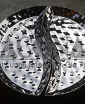 Dĩa Inox Trưng Bày Thức Ăn