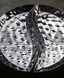 Dĩa Inox Trưng Bày Thức Ăn