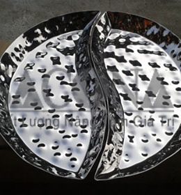 Dĩa Inox Trưng Bày Thức Ăn